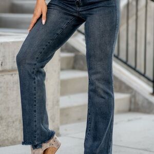 Judy Blue Women's Jeans, Size 7/28, Dark Blue Wash, Straight Leg, Western, Fall